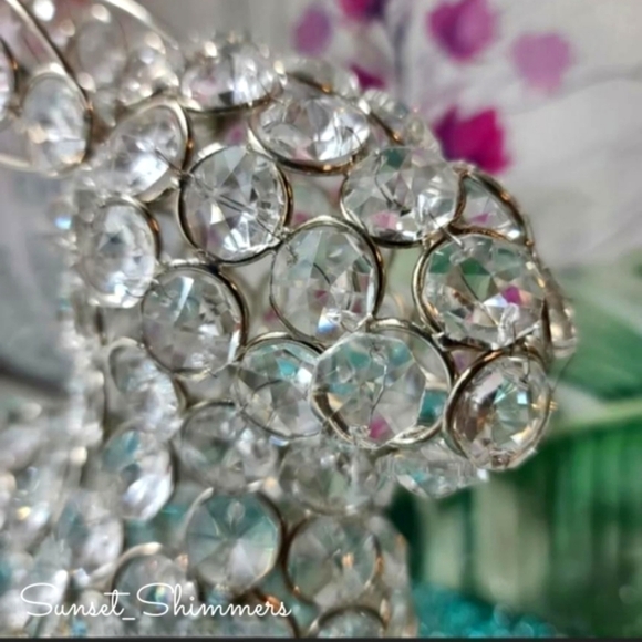 Beaded Crystal Rhinestone Gem Luxe Sitting Easter Bunny Rabbit Egg Decor Figure - Picture 3 of 7